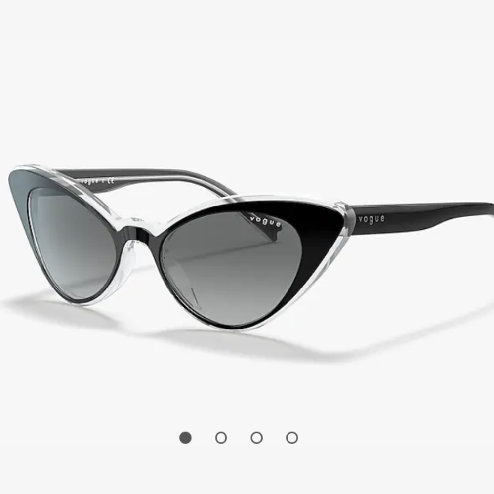 NWT Vogue Cat Eye grey black sunglasses